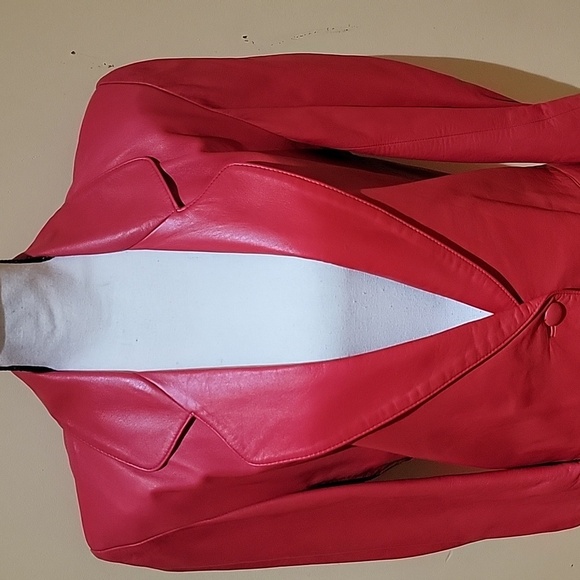 GEORGETOWN LEATHER DESIGN JACKET THE ARM LENGTH 20" FROM SHOULDER TO WRIST - Picture 4 of 9